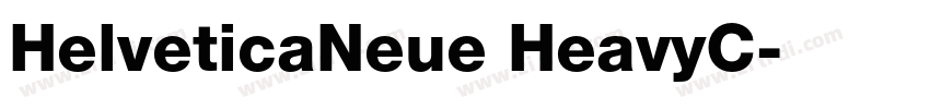 HelveticaNeue HeavyC字体转换